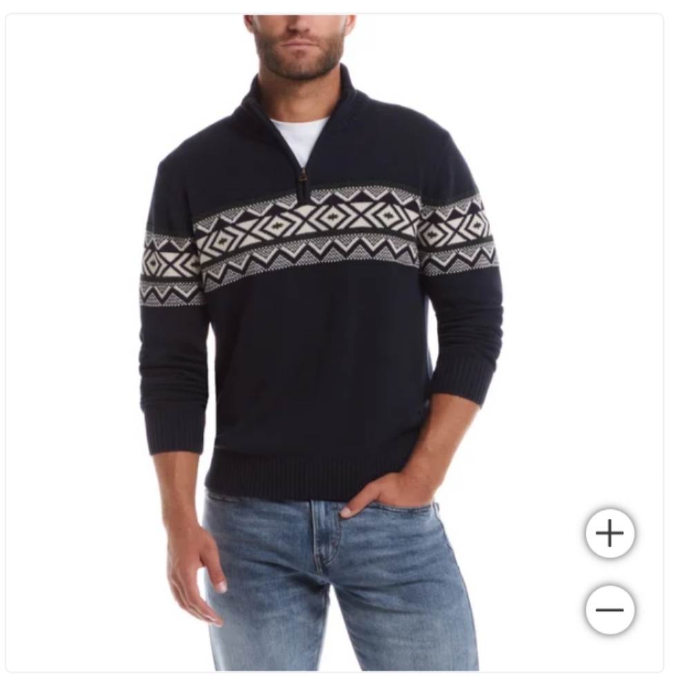 Weather proof men's Holiday sweater